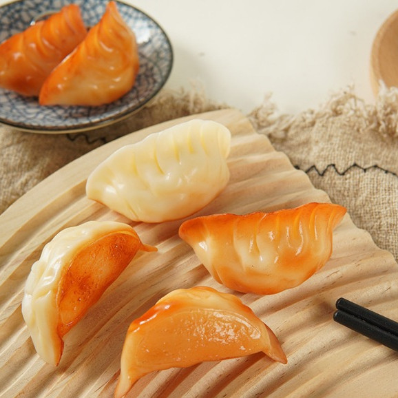 เกี๊ยวซ่า ปลอม เกี๊ยว ปลอม โมเดลอาหาร ตกแต่งร้านค้า พร๊อพถ่ายภาพ props