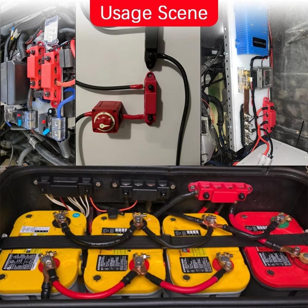 Ilonim ทางแยก Electro, M8 M10 4 วิธี Power Distribution Block, คุณภาพสูง 5/16 