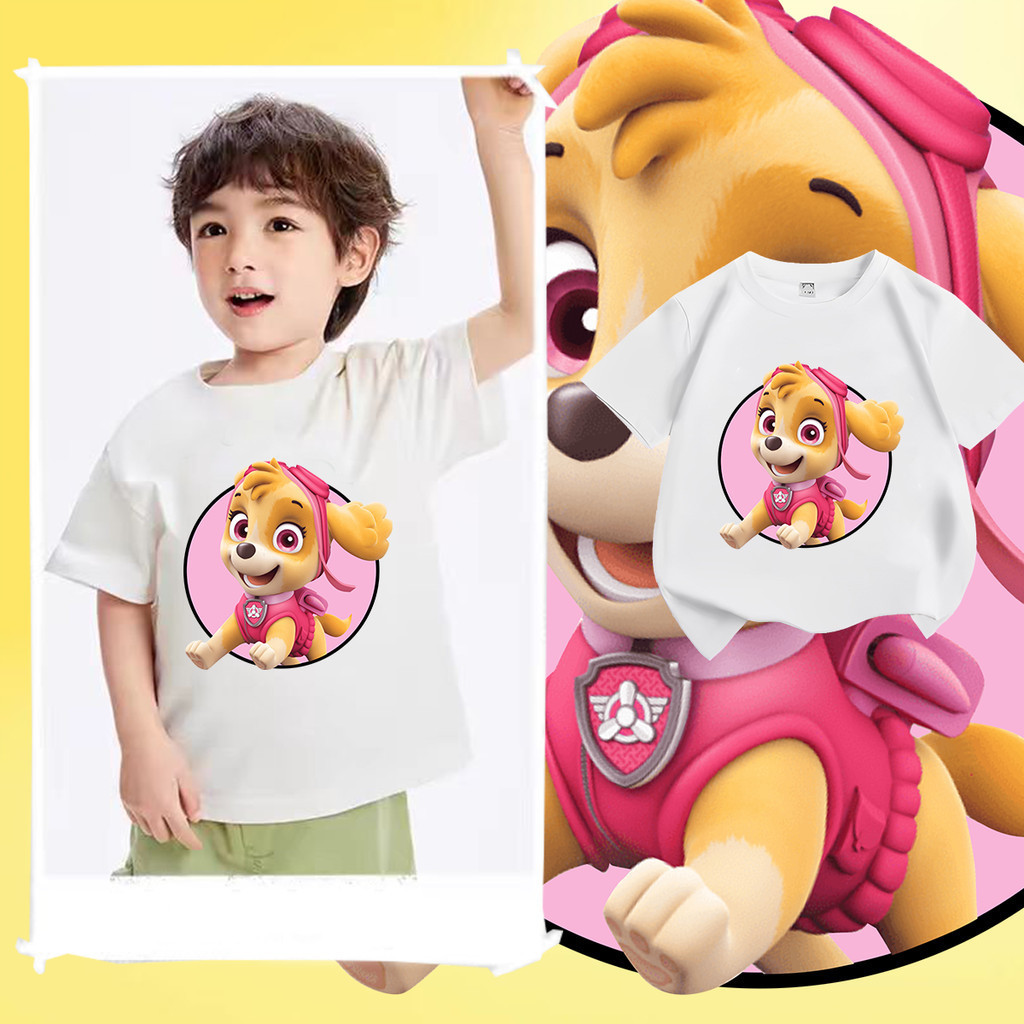 🎃🎃happy halloween!! เสื้อยืดเด็ก paw patrol เสื้อผ้าเด็กแฟชั่น เสื้อยืดเด็กโต  Paw Patrol Children's