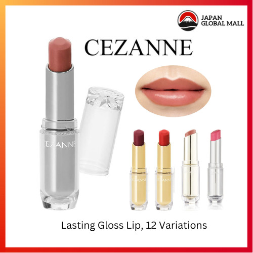 CEZANNE ลิปกลอสติดทน [ส่งตรงจากญี่ปุ่น] BE1 เบจ, OR1 สีส้ม, PK1 สีชมพู, RD1 สีแดง, BE2 เบจ, PK2 สีชมพู, RD11 สีแดง, 101 สีน้ำตาล, 501 สีส้ม, BE2 เบจ, PK11 สีชมพู, K12, 401 สีแดง