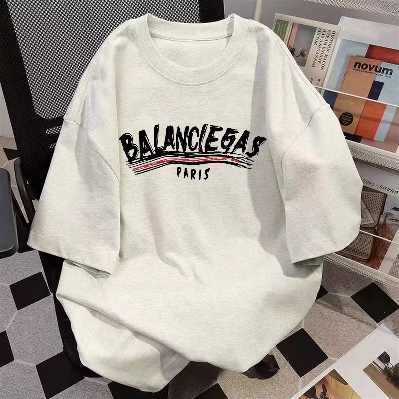 （พร้อมส่งจากกทม มาถึงใน 2วัน）เสื้อยืดพิมพ์ลาย ผ้าฝ้ายแท้แขนสั้น เสื้อเชิ้ตหลวมและลำลอง สวมใส่สบาย oversizeT-shirt cotton