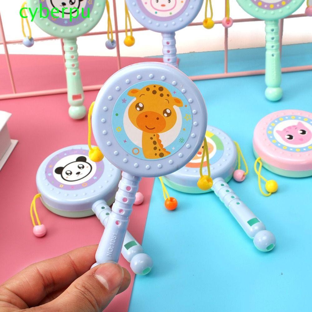 Cyberpulse การ์ตูน Rattle ของเล่นแปลกใหม่ของเล่นเด็กเพลง Early Education เครื่องดนตรีเครื่องกระทบดนตรีพ่อแม่และลูกของเล่นเครื่องดนตรี Party Supplies เด็ก Rattle กลองดนตรี