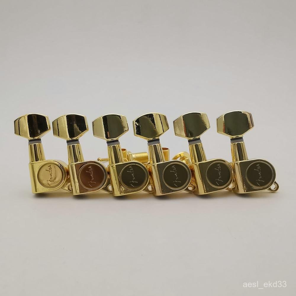 HL-(100% Stock)6R Gold Fender Guitar Tuners Electric Guitar Machine Heads Tuners Guitar Tuning Pegs