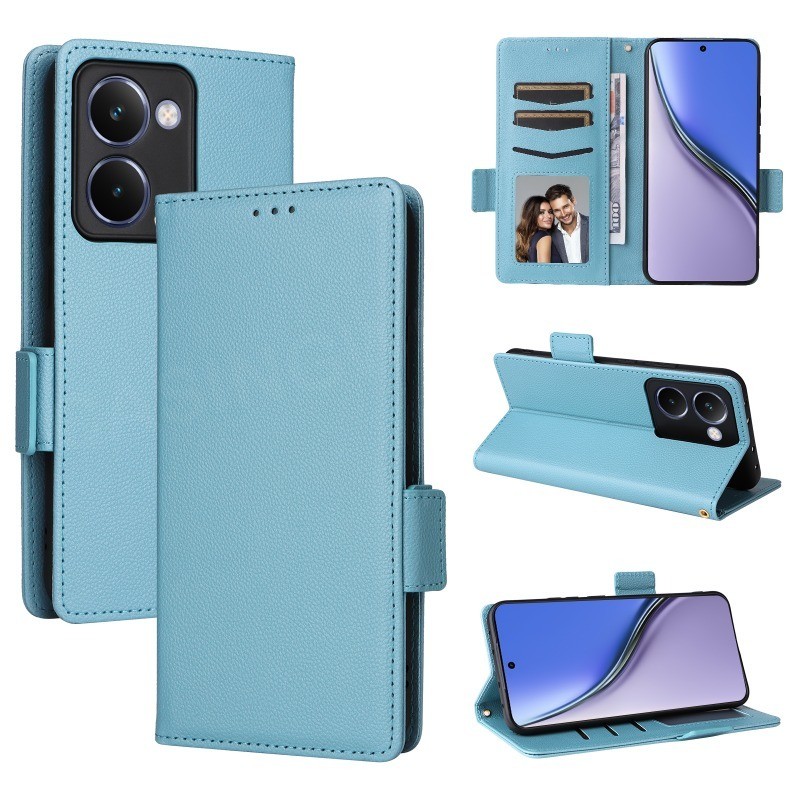 ปลอกสําหรับRealme P3 Ultra P3Ultra RealmeP3Ultra 5G 2025 Luxury Flipหนังด้านข้างหัวเข็มขัดลิ้นจี่เนื้อเคสโทรศัพท์ช่องใส่การ์ดกระเป๋าสตางค์ขาตั้งฝาครอบกันกระแทกโทรศัพท์