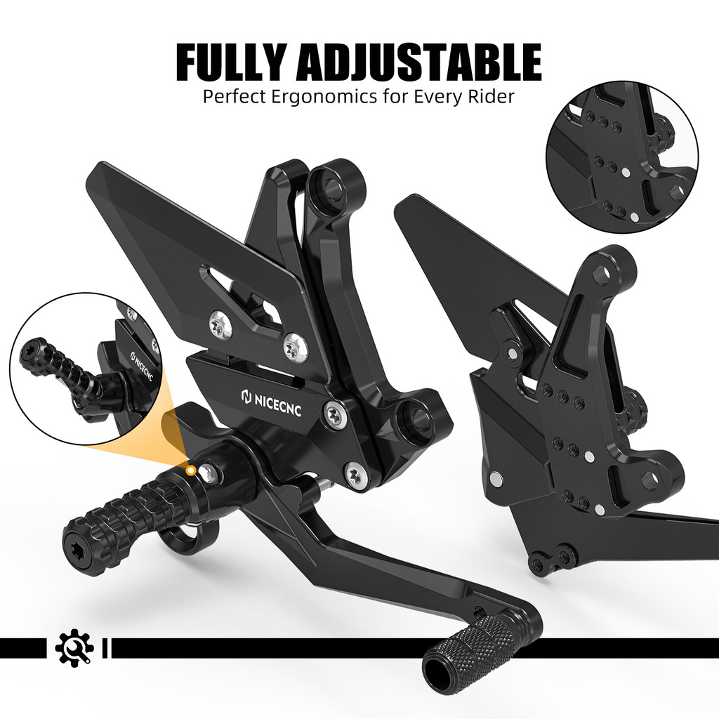 สําหรับ 2024-2025 KTM 1390 Super Duke R ด้านหลังพักเท้า Footpegs 1290 Super Duke R 2020-2024 1290 Su