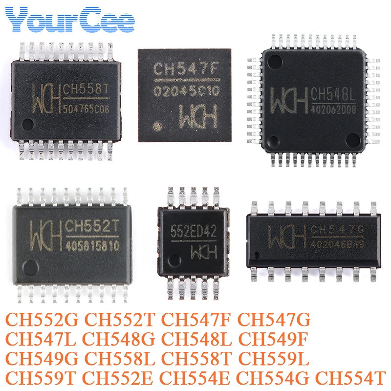1-5PCS CH558T CH548L CH548G CH547G CH547F CH592F CH554T CH554G CH554E CH559T CH547L CH547L CH549F CH