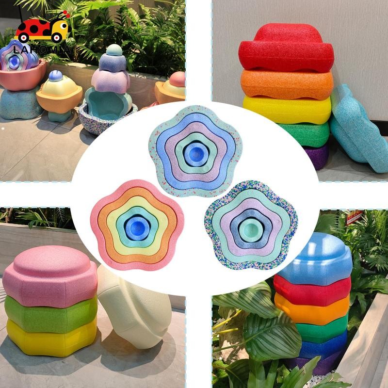 ลาโฮเมีย 5ชิ้นเด็กสมดุลก้าวหินประสานงานเกมสําหรับเด็กวัยหัดเดินเด็ก