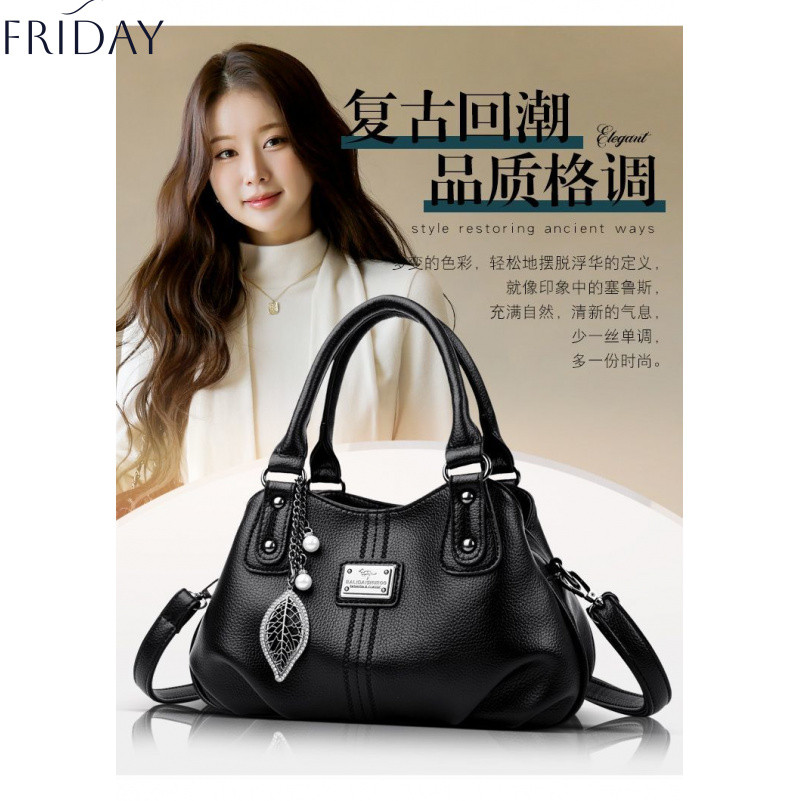 FRIDAY กระเป๋าถือและสะพายข้าง สตรี ความจุใหญ่