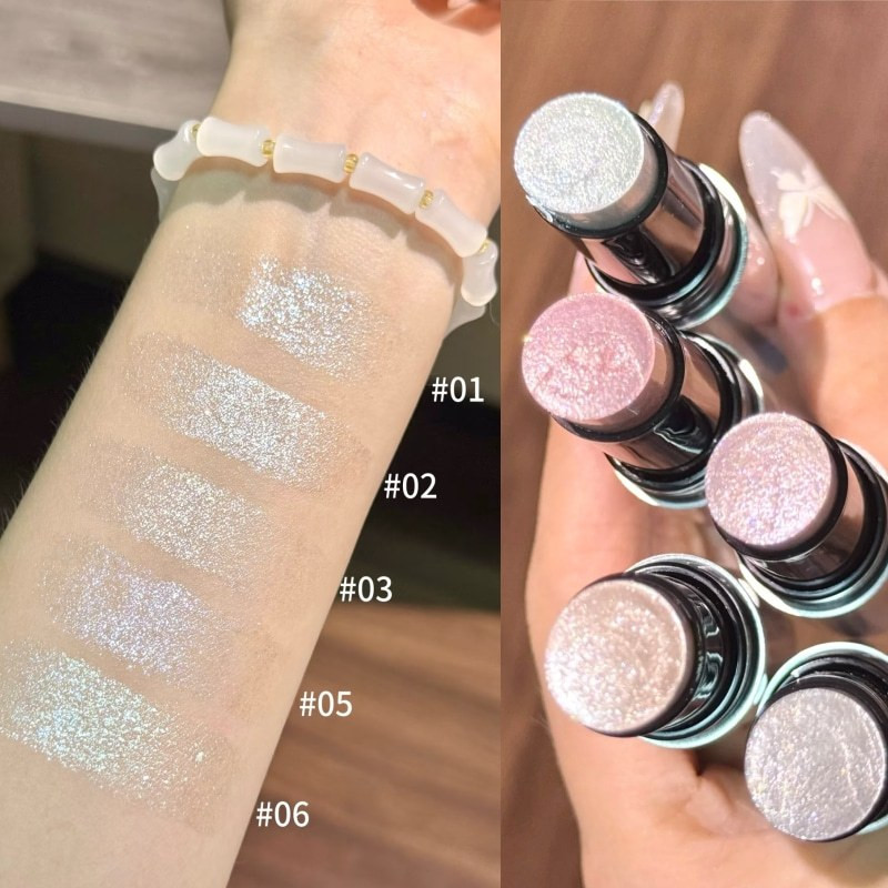 Eunarz Eunarz อายแชโดว์สีสันสดใส Stick Pearlescent Sequins Brightening Strobe อายแชโดว์หลากสี