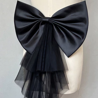 Ball Gown ที่ถอดออกได้ซาติน Bow Tie สําหรับงานแต่งงานชุด Deteable Bow เข็มขัดเอวสําหรับ Party Prom Gowns ตกแต่งอุปกรณ์เสริม