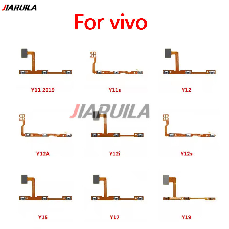 สําหรับ Vivo Y19 Y17 Y15 Y10 Y12 Y12s Y12i Y12A Y11 Y11s Y15A Y15C Y15s ON OFF ม่ปุ่มปรับระดับเสียงไฟ ปุ่มด้านข้าง Flex Cable
