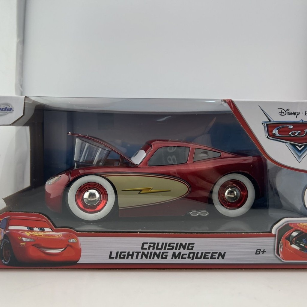 Jada 1/24 Red Lightning McQueen (รุ่นพิเศษ) โลหะผสมขนาดใหญ่รถยนต์ Racing Story
