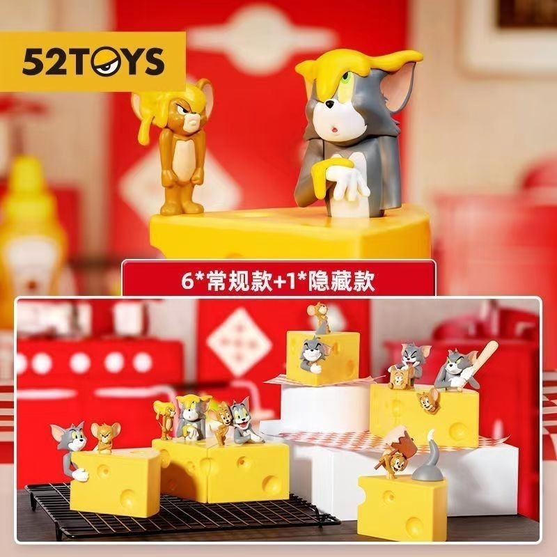 Cat และ JERRY Mystery Box Cheese เป็นรูปพลังงาน TOM และ JERRY ตุ๊กตาเครื่องประดับของเล่น