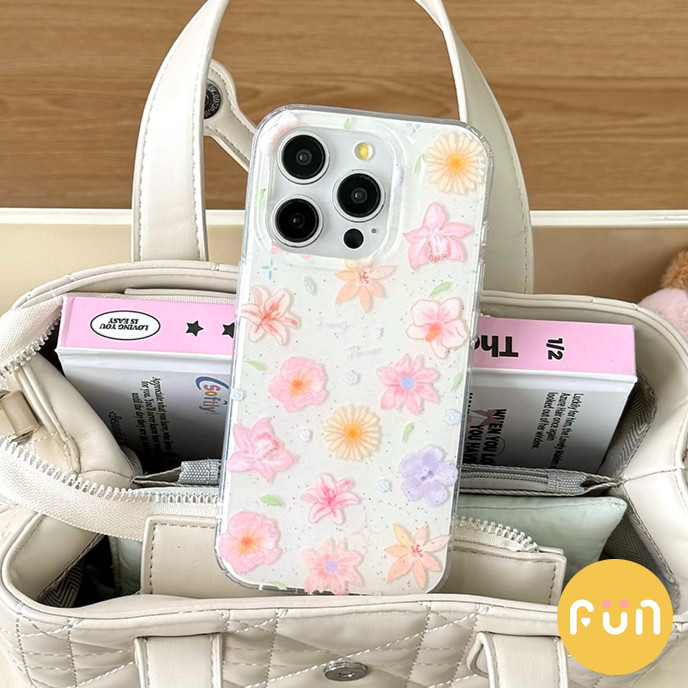 INS ดอกไม้สีสันสดใสโทรศัพท์มือถือสําหรับ iPhone 16 15 14 13 Pro Max 15Promax 16Pro พร้อมโซ่หลุมใหญ่สกปรกทน Hard IMD ฝาหลัง ราคา ถูกที่สุด ดีลบีเคเค แกลเลอรีภาพที่ 7