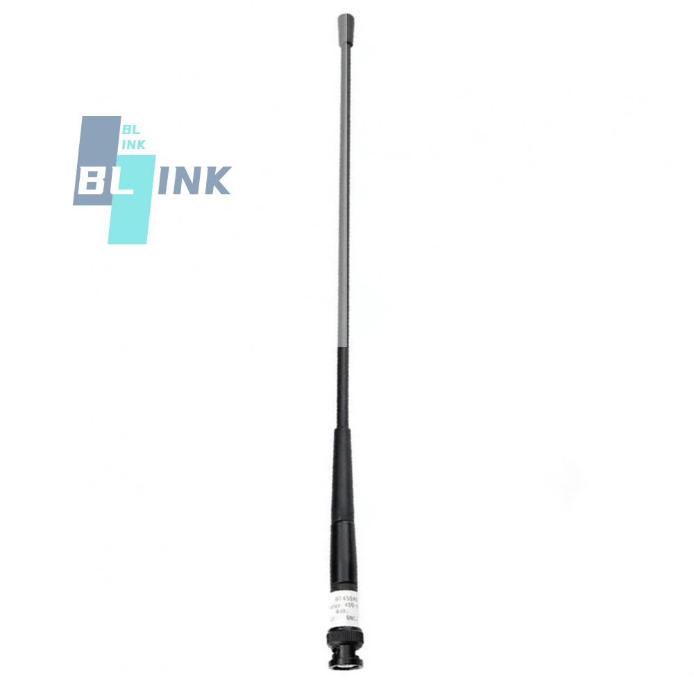 เสาอากาศแส้ 450 470MHz BNC J QT450AB 4dBi สําหรับการส่งสัญญาณ GPS ที่มีประสิทธิภาพ