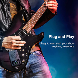LEKATO JA-05G 4 เอฟเฟกต์บลูทูธมินิกีตาร์เครื่องขยายเสียงชาร์จ 5W กีตาร์ไฟฟ้า Amp