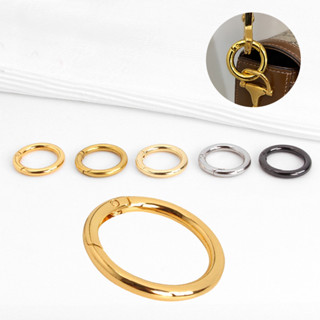 แหวนฤดูใบไม้ผลิ พวงกุญแจแบบคลิปตะขอ สำหรับกระเป๋า สายรัดเข็ม…