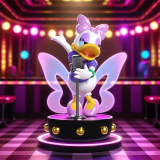 6 ชิ้น/เซ็ต 9.5 ซม.การ์ตูนอะนิเมะเพลง Party แซ็กโซโฟน Donald Duck Jazz กลองชุด Goofy รุ่น Q PVC ตัวเลขการกระทําตุ๊กตาของเล่น