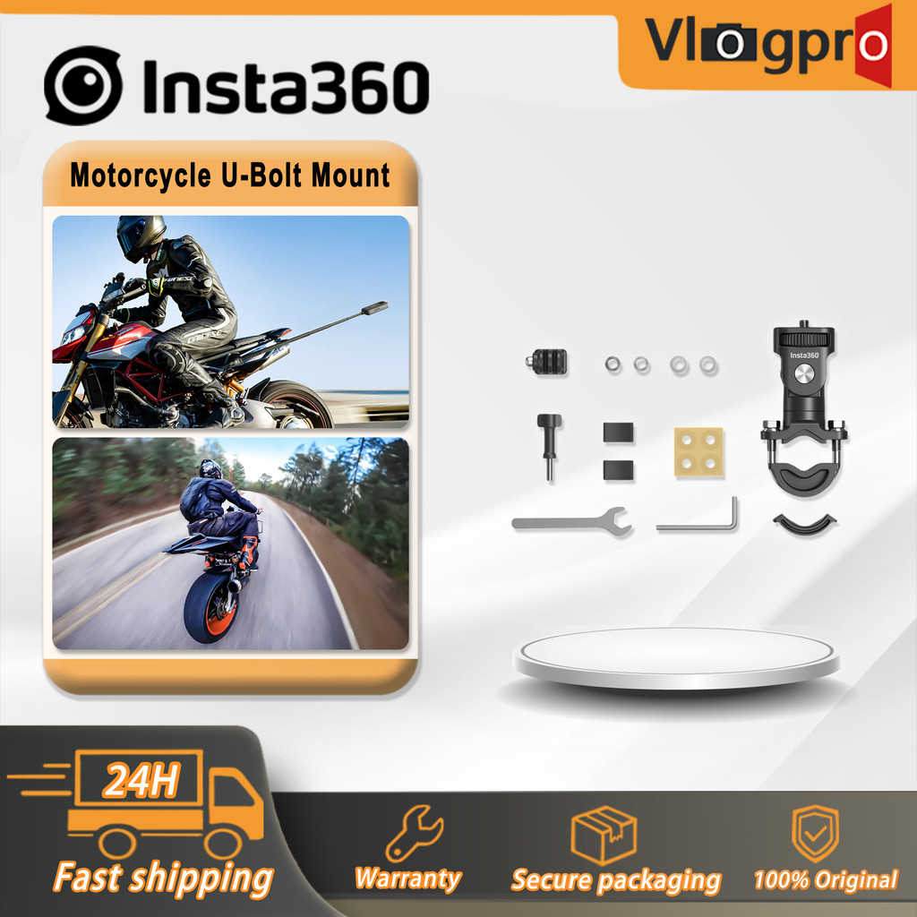 Insta360 รถจักรยานยนต์ U-Bolt Mount สําหรับ X5/Ace Pro 2/X4/Ace Pro/Ace/X3/ONE RS (Twin/4K)/GO 2/ONE