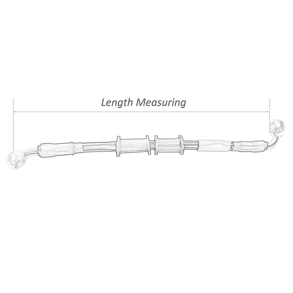 สีแดง400มม.-2200มม.สายเบรคไฮดรอลิก จุด สาย10มม.28°-90° Banjo สําหรับ Yamaha Pipe Line สายถักน้ํามัน ราคา ถูกที่สุด ดีลบีเคเค แกลเลอรีภาพที่ 4