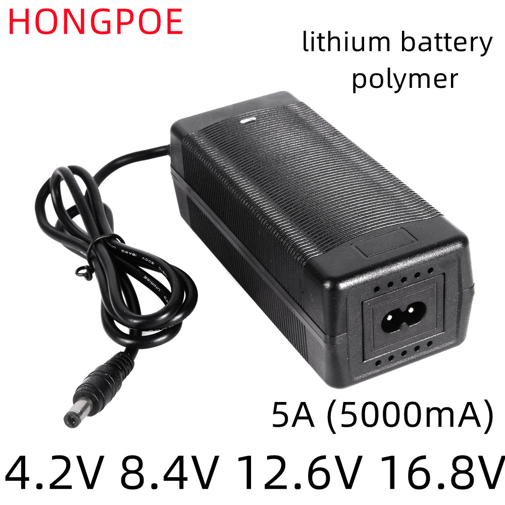 18650 แบตเตอรี่ Charger 4.2V 8.4V 12.6V 13.8V 16.8V 3A 5A 10A อะแดปเตอร์ 2 สีทํางานไฟแสดงสถานะแบตเตอรี่ลิเธียม