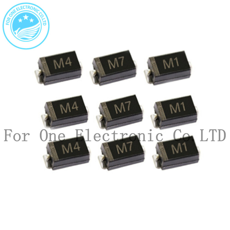 100PCS Rectifier Diode M1 M2 M3 M4 M5 M6 M7 A7 M7F 1N4001 1N4002 1N4003 1N4004 1N4005 1N4006 1N4003 