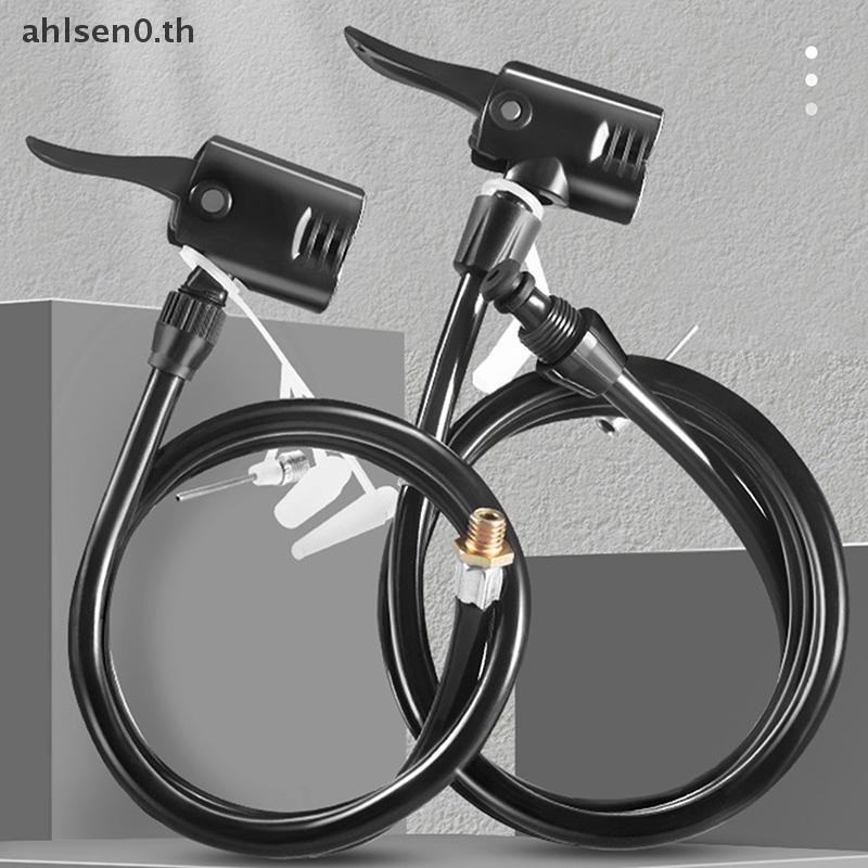 Ahlsen0 70/80/120 ซม.จักรยาน Air Pump Extension Tube ปั๊มท่อ Air Pump Connector จักรยาน Air ปั๊มยาง Inflator หัวฉีดอุปกรณ์เสริม th