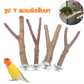 ที่ยืนนก คอนยืนนกแก้ว รูป Y คอนลับเล็บนก คอนนกใช้ติดกรง ฟอพั…