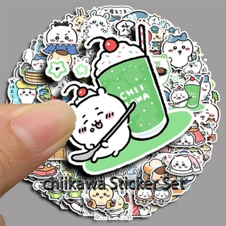 "สินค้ามีคุณภาพ 100ชิ้น stickers สติกเกอร์ ลายการ์ตูนชิกาวะ 2*3CM ตกแต่งDIY สมุด คอมพิวเตอร์ แล็ปท็อป "