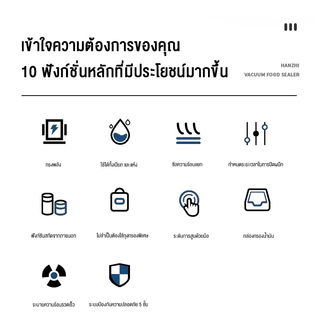 LENODI เครื่องซีลสูญญากาศ 80KPa เครื่องซีลถุง เรียบ เครื่องซีล สุญญากาศ ซีลอาหาร ใช้งานกับถุงสูญญากาศแบบเรียบ