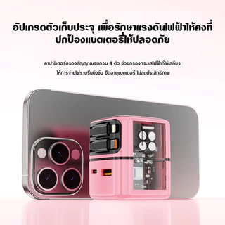 ชุดชาร์จเร็ว 35W /65W GaN 2 พอร์ต USB-C USB-A พร้อมสาย C +Lยืดได้ 70 ซม สำหรับ Phone Xiami
