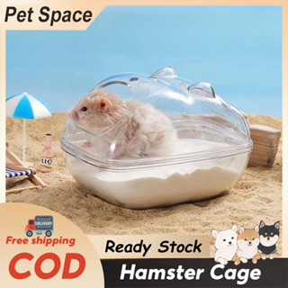 Hamster Cage กล่องทรายปัสสาวะ พลาสติก ขนาดเล็ก สําหรับหนูแฮม…