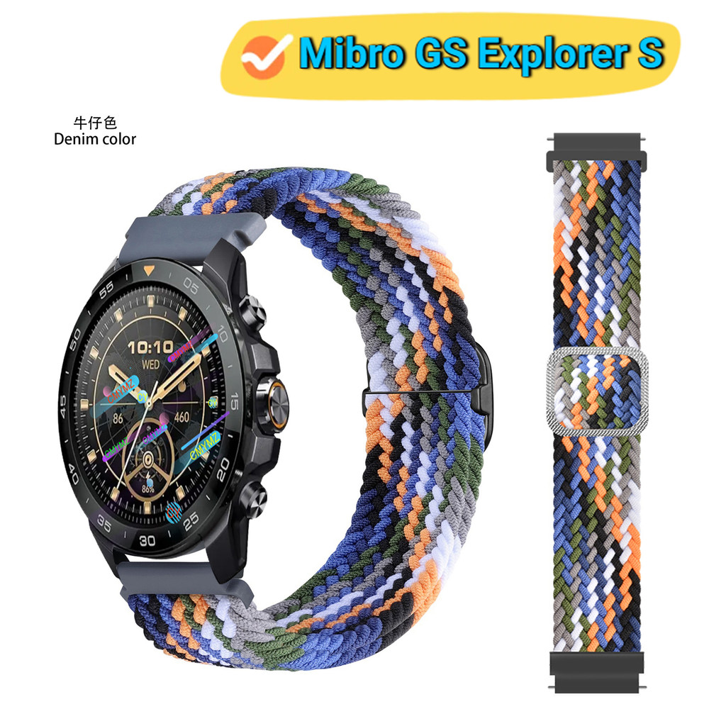 Mibro GS Explorer S strap สายไนลอนสําหรับ Mibro watch GS Explorer S strap สายรัดข้อมือกีฬา
