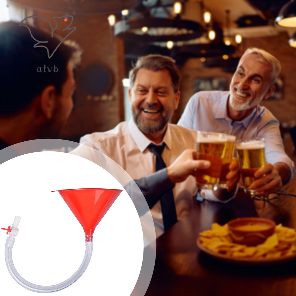 กรวยเบียร์พร้อมวาล์วสําหรับ Homebrew Kit Party Bar วันเกิด Carnival ดื่มช่องทางสําหรับเกมดื่มเบียร์