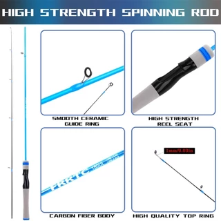 FRRTC READY STOCK UL คันเบ็ดคันเบ็ดคาร์บอไฟเบอร์ คันเบ็ดสปินนิ่ง/คาสติ้งคันกุ้งน้ำหนักเบาพิเศษ