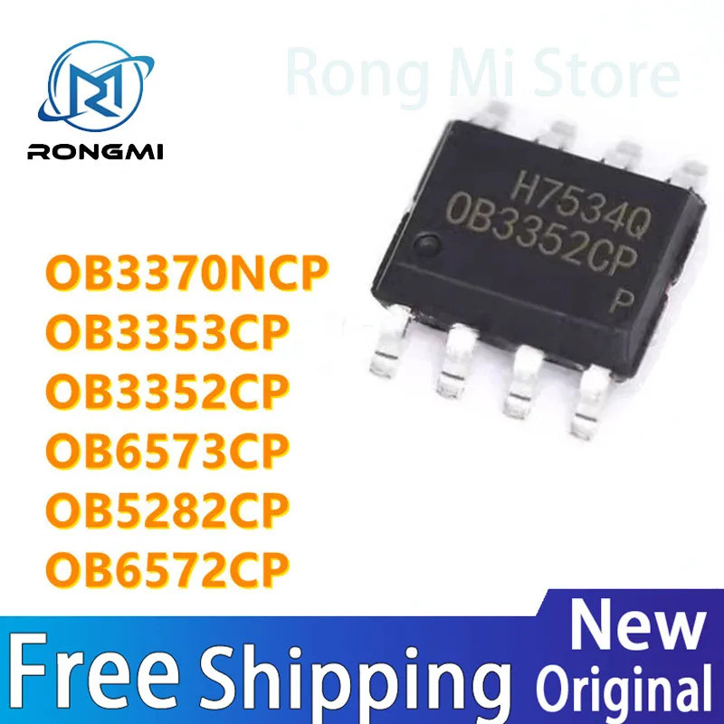 1-5 ชิ้น OB3370NCP OB5282CP OB6572CP OB6573CP OB3352CP OB3353CP SOP8 ชิปการจัดการพลังงาน