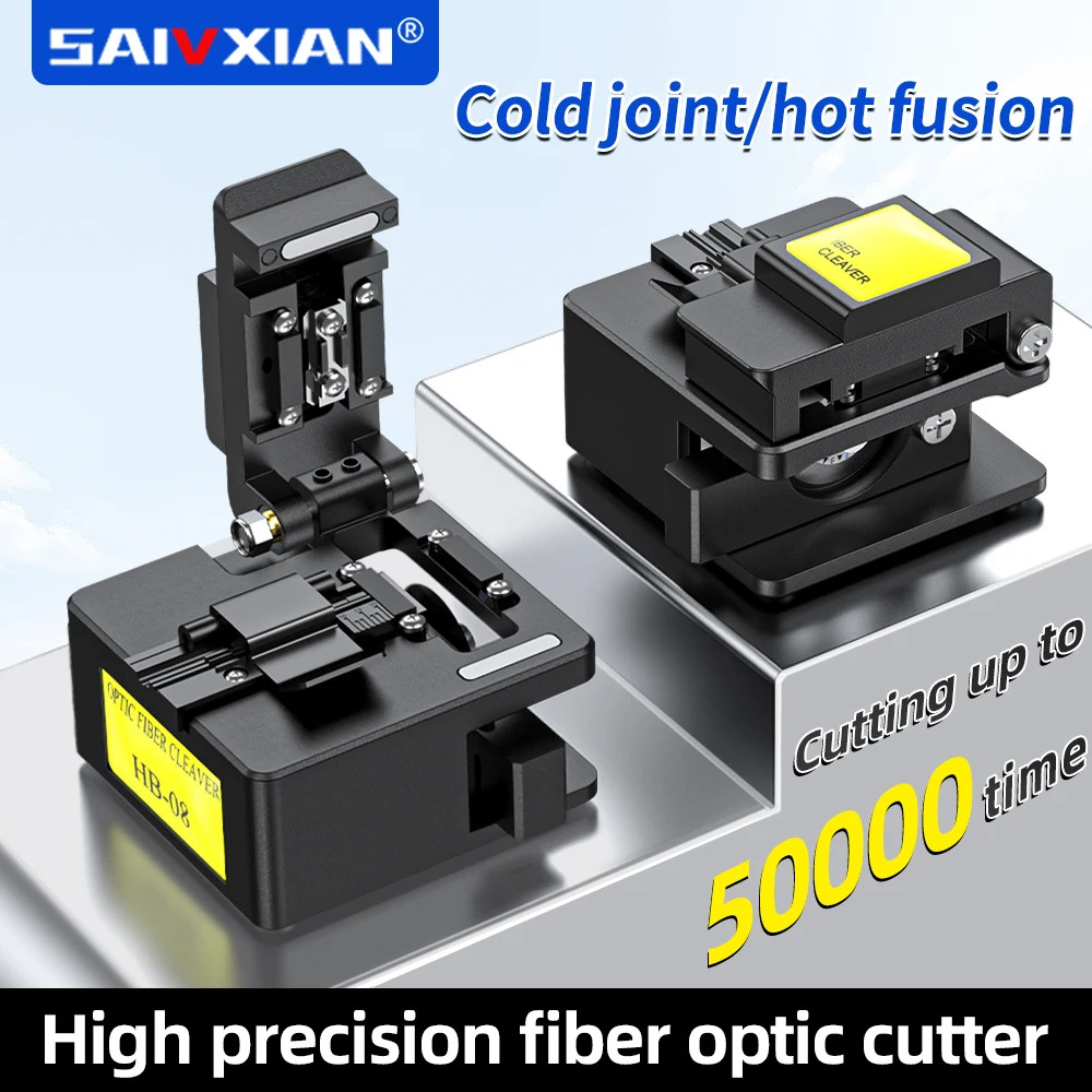 SAIXIAN HB-08 มีดตัดไฟเบอร์ Hot Melt Cold Splicing ความแม่นยําสูง Fiber Fusion Splicing ชุดเครื่องมืออัตโนมัติเต็มรูปแบบ