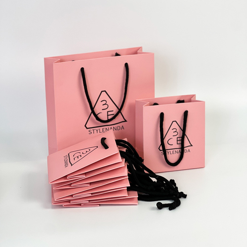 เคาน์เตอร์ในประเทศ 3ce Tote Bag Gift Bag Small Bag Paper Bag Small Empty Bag Cosmetic Gift Bag [djq]