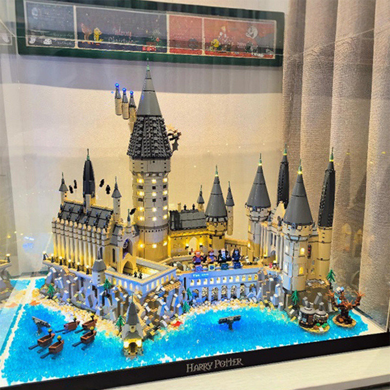 [1.50,000คอลเลกชันคน] Harry Potter Hogwarts Castle Building Model ประกอบความยากสูงเข้ากันได้กับ Lego