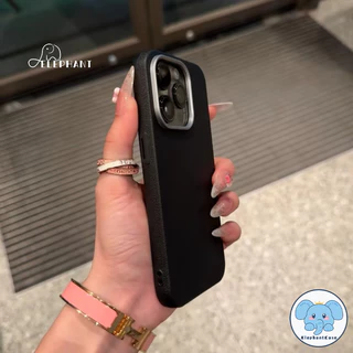 เคสไอโฟน 11สำหรับ IPhone 17 air 13 11 16 15 14 12 Pro Max 15 16 6 6S Plus XR X XS SE 2 3 เคสหนังคู่รักสีสันสดใสเรียบง่าย