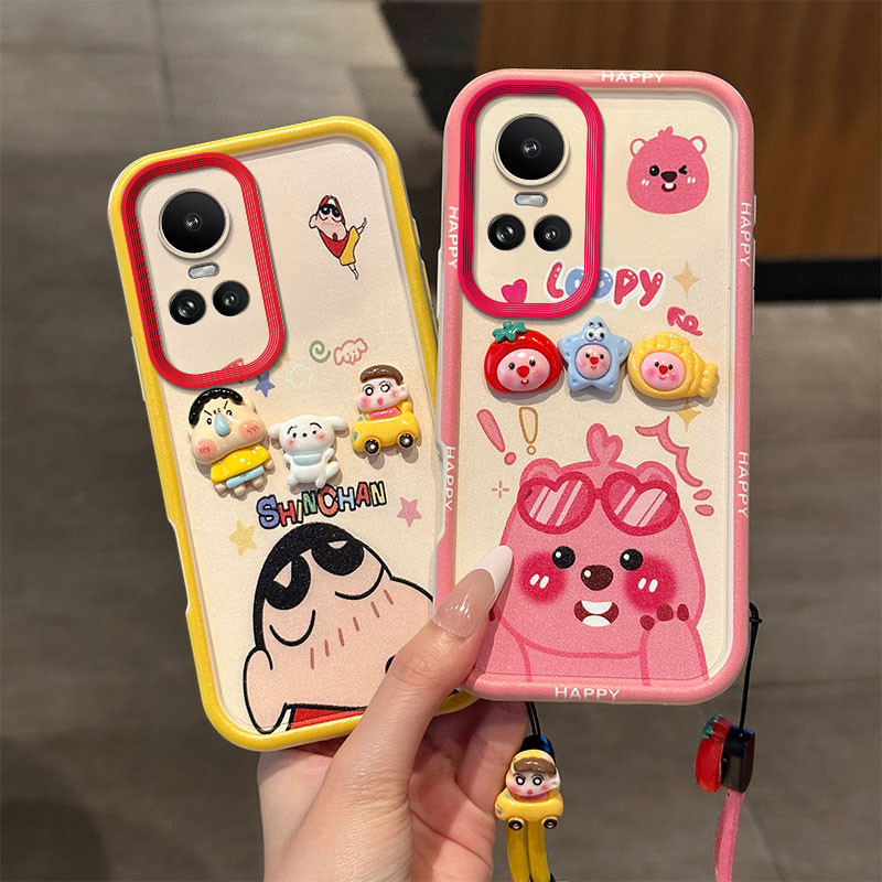 เคส OPPO RENO 10 RENO 10 PRO ตุ๊กตาการ์ตูนซิลิโคนอ่อนนุ่มเคสโทรศัพท์