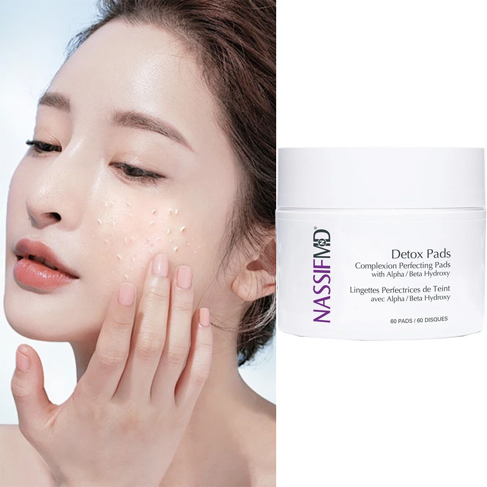 NassifMD Exfoliating Cotton Pads, 60 Pads