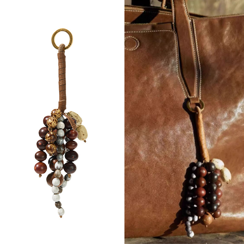 จี้ Matsumansu Wish Seed String สไตล์ Songmont Mountain พร้อมลูกปัดธรรมชาติสำหรับสร้อยข้อมือและพวงกุ