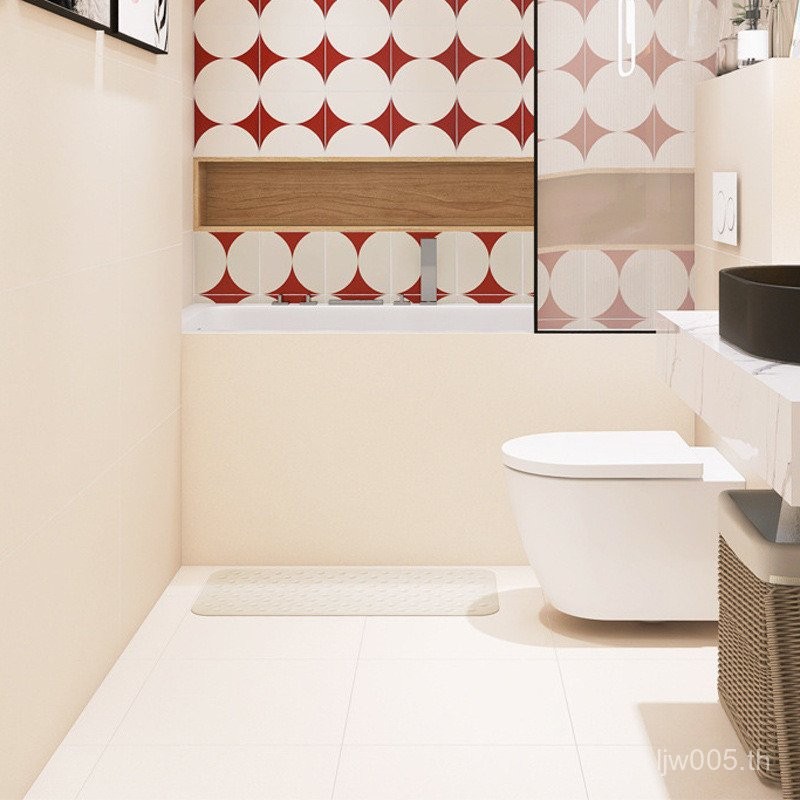 สีเบจห้องน้ําห้องครัวสีธรรมดาบริสุทธิ์กระเบื้องเซรามิกเต็มแสงสีเบจกระเบื้องปูพื้นผนัง800ห้องน้ําไมโค