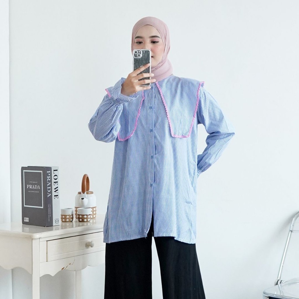 KEMEJA Rievera Givana เสื้อเชิ้ตผู้หญิง