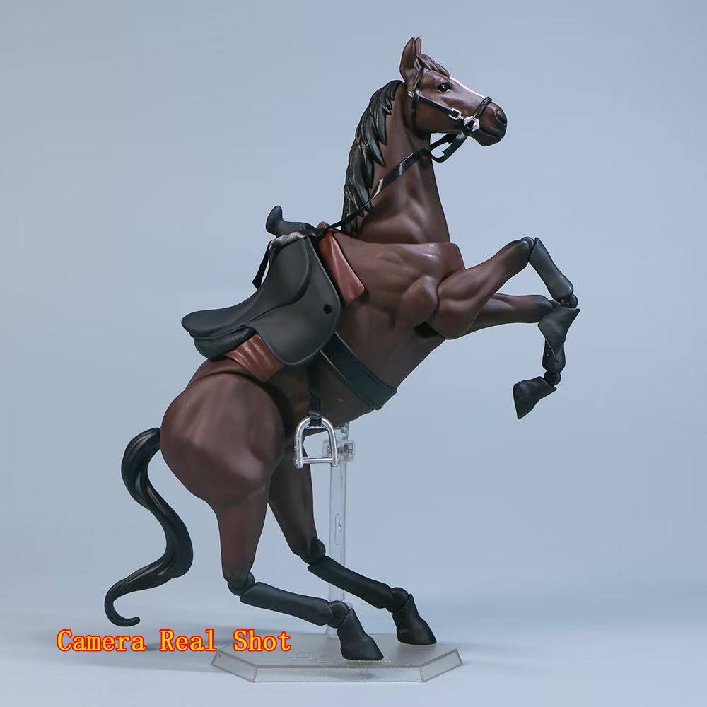 ที่มีคุณภาพสูงพรีเมี่ยม เพราะ เครื่องประดับม้า1/12ร่วมที่สามารถเคลื่อนย้ายฟิกม่า490ม้าสีน้ําตาลรูปอะนิเมะฉากของขวัญ - รูปที่ 7