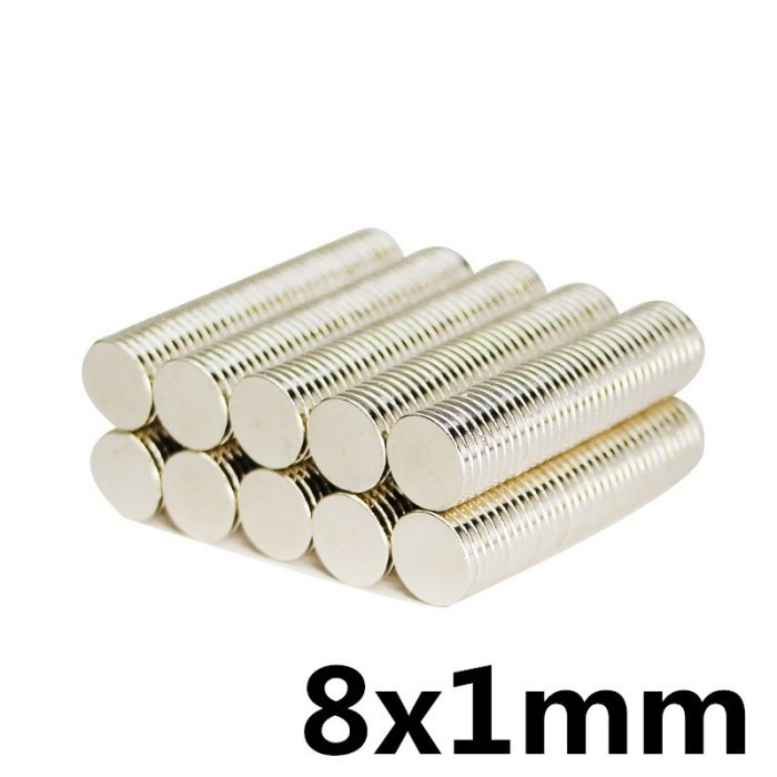 (EP) MAGNET NEODYMIUM 1X8MM 8X1MM 1MMX8MM N52