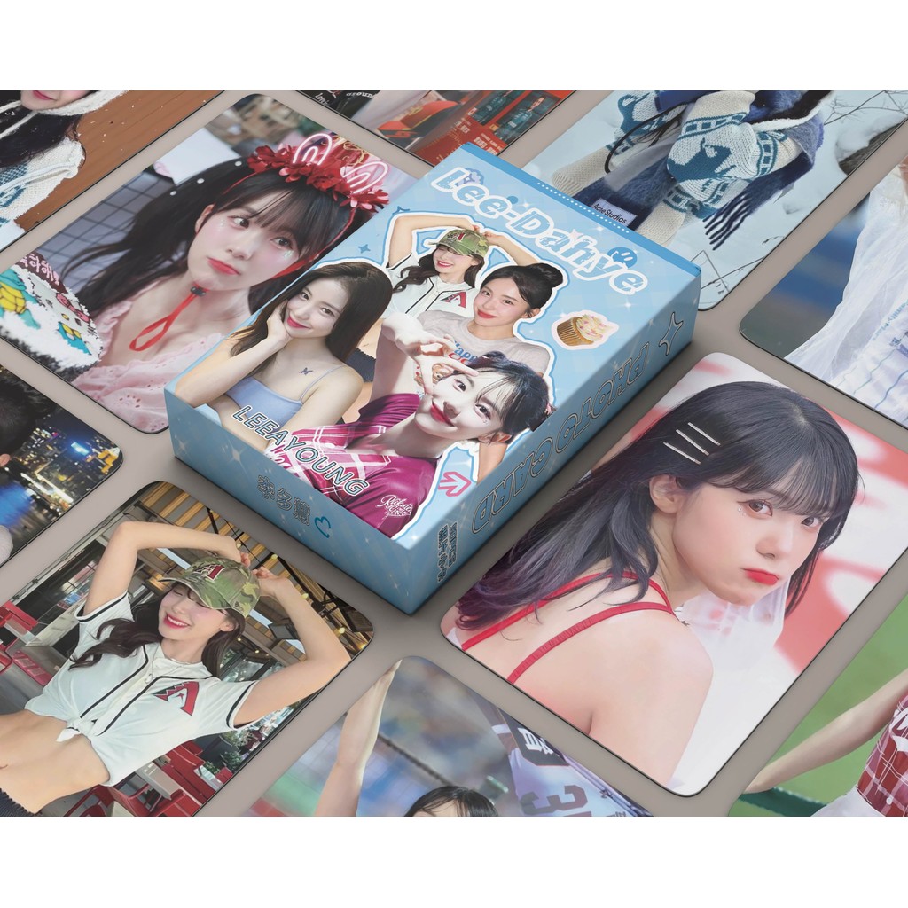 50 ชิ้นเกาหลีเชียร์ลีดเดอร์ทีมเลเซอร์ Lomo การ์ด Ahn JiHyun Lee DaHye โฮโลแกรมโปสการ์ด Lee Ayoung Le