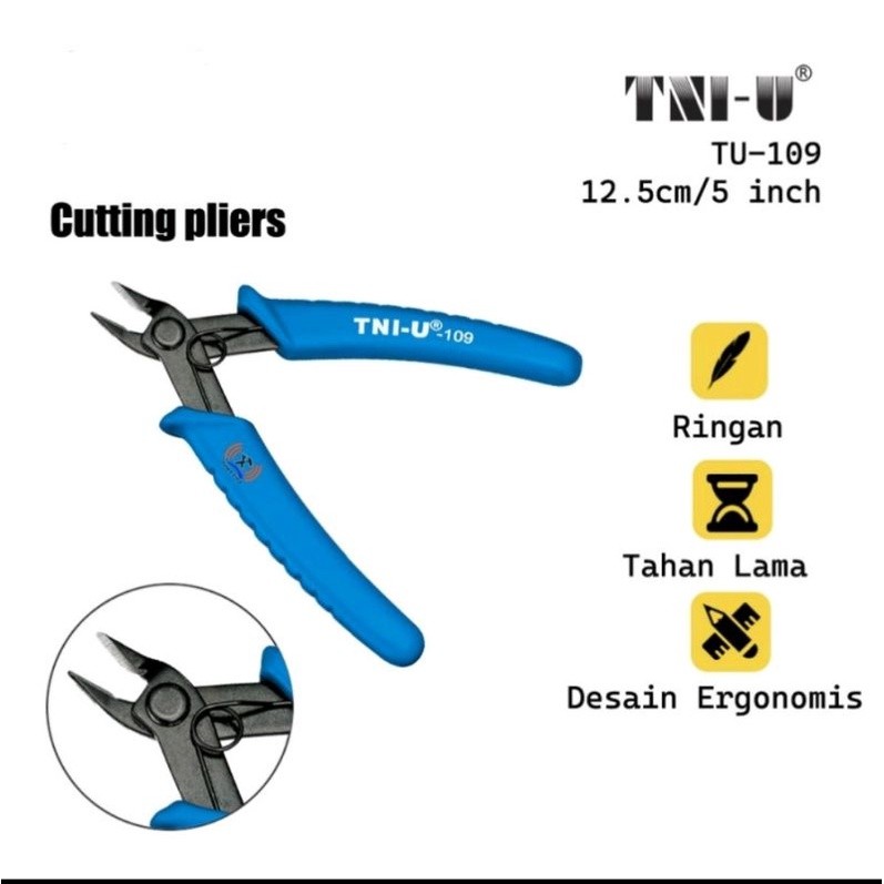 TNI AU TU 109 คีมตัดมัลติฟังก์ชั่นที่คมชัดและแข็งแรง
