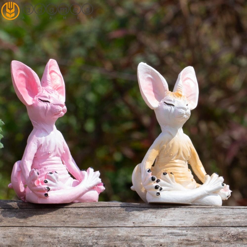 ADAMES จําลอง Hairless Cat Figurine,เรซิ่นSphinxแมวสฟิงซ์สัตว์รูป,Figurines Hairless Catหัตถกรรมจําล